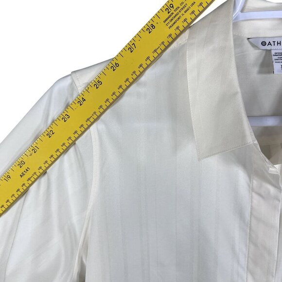 Athleta Urbanite 2.0 Womens XL Button Up Long Sleeve Tunic Top Blouse Minimalist - Picture 14 of 16